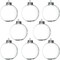 12 Pack 3.15 Inch Clear Glass Christmas Ornament Balls - Fillable Glass Ornaments for Crafts with Hanging Cord, Large 80mm Clear Ornament Balls for DIY, Glass Ornaments for Xmas Tree